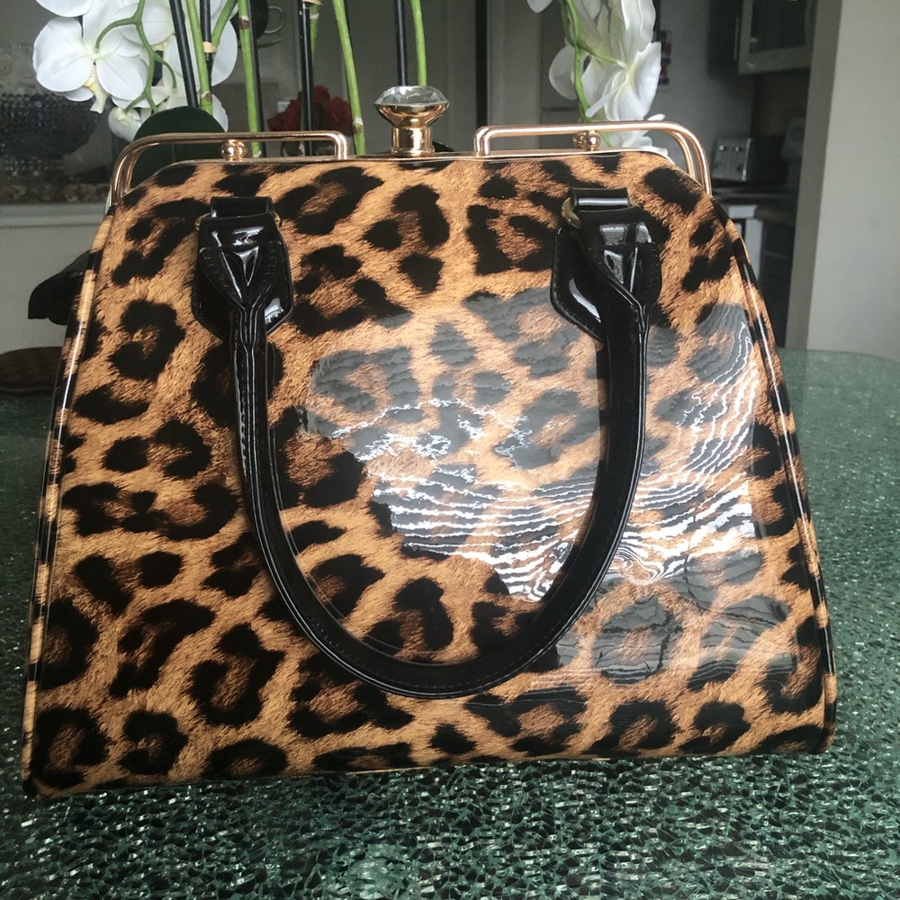 Animal print tote bag